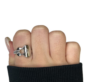 Guitar Sterling Silver Ring