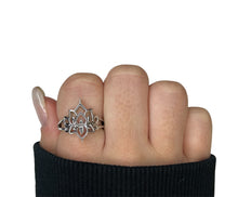 Lotus Flower Sterling Silver Ring