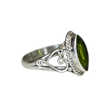 Estelle Peridot Sterling Silver Marquise Ring