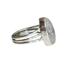 Parker Moonstone Sterling Silver Simple Marquise Ring
