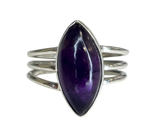 Parker Amethyst Sterling Silver Marquise Ring