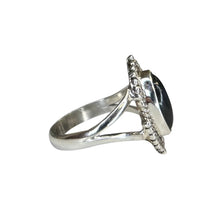 Ivy Labradorite Sterling Silver Detailed Marquise Ring