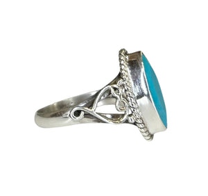 Estelle Turquoise Sterling Silver Marquise Ring