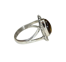 Ivy Citrine Sterling Silver Detailed Marquise Ring