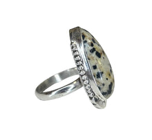 Alina Dalmatian Stone Sterling Silver Statement Ring