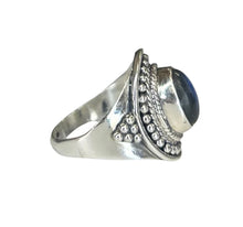Luna Labradorite Sterling Silver Oval Ring