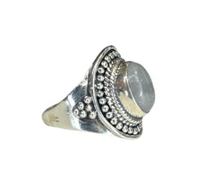 Luna Moonstone Sterling Silver Oval Ring