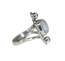 Trio Moonstone Sterling Silver Delicate Ring