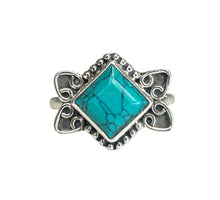 Turquoise Sterling Silver Butterfly Ring