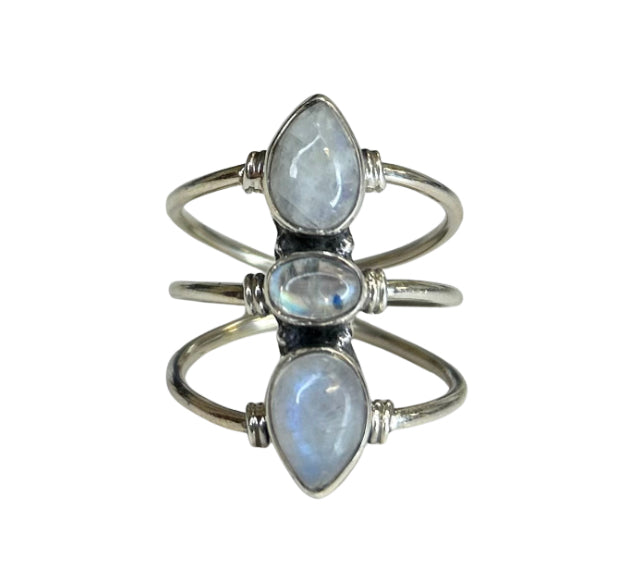 Riley Moonstone Sterling Silver Ring