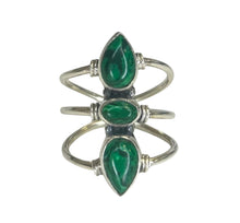 Riley Malachite Sterling Silver Ring