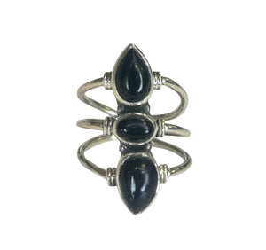 Riley Black Onyx Sterling Silver Ring