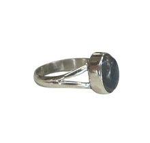 Skylar Labradorite Sterling Silver Oval Ring