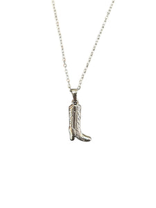 Cowboy Boot Simple Chain Necklace