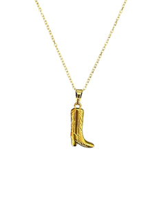 Cowboy Boot Simple Chain Necklace