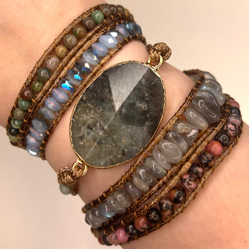 Labradorite Wrap Bracelet
