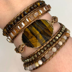 Tigers Eye Wrap Bracelet