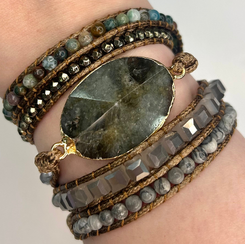 Labradorite Wrap Bracelet