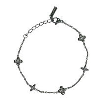 Rhinestone Clover Bracelet