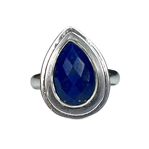 Lapis Tear Drop Ring