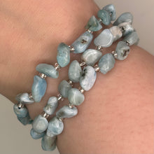 Larimar Chip Mala