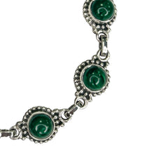 Malachite Sterling Silver Bracelet