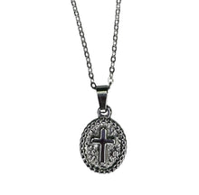 Oval Cross Necklace