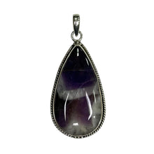 Chevron Amethyst Sterling Silver Pendant