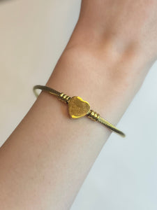 Adjustable Heart Bangle