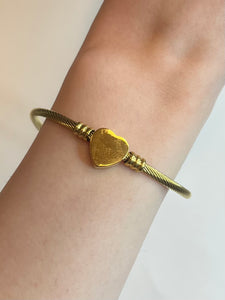 Adjustable Heart Bangle