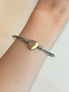 Adjustable Heart Bangle