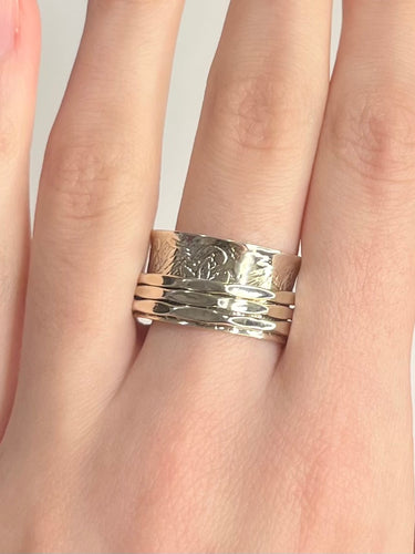 The Tiana - Solid Sterling Silver Meditation Ring