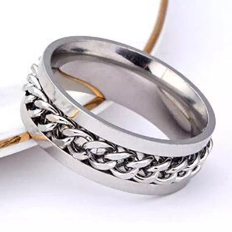 Chain Link Spinner Ring